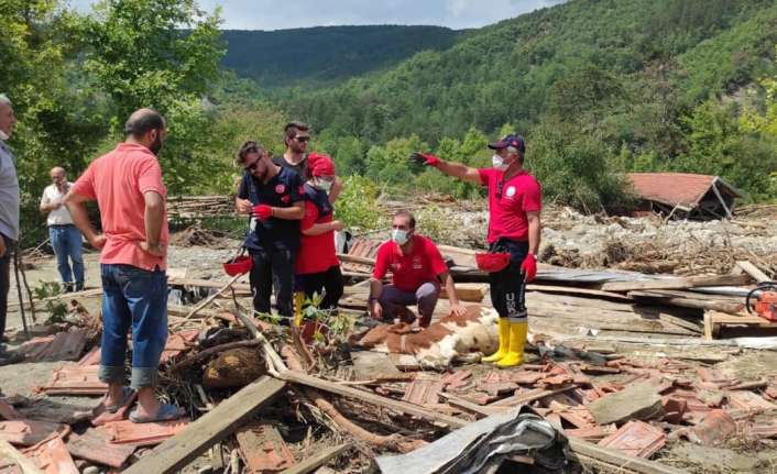 Erzincan İl Sağlık Müdürlüğü tarafından Sinop’ta meydana gelen sel felaketinin