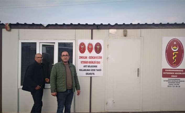 Afetin ilk gününden günümüze kadar veterinerler tarafından sürdürülen çalışmalara ilave