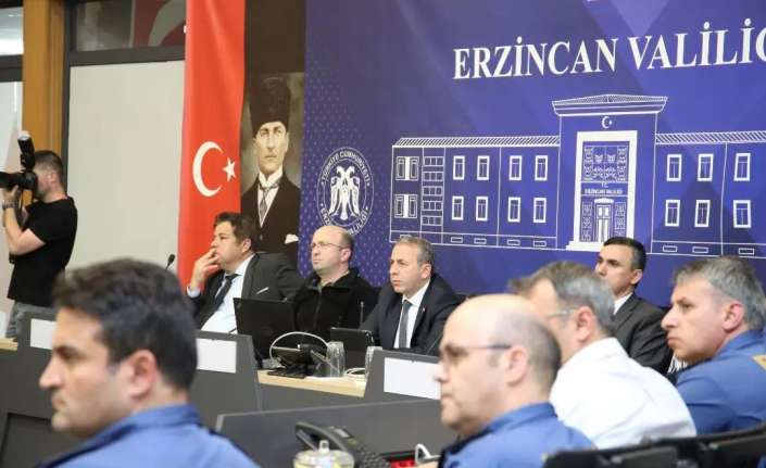 ERZİNCAN İL EMNİYET MÜDÜRÜ KENAN KURT BAŞKANLIĞINDA ‘SEÇİM GÜVENLİĞİ' TOPLANTISI