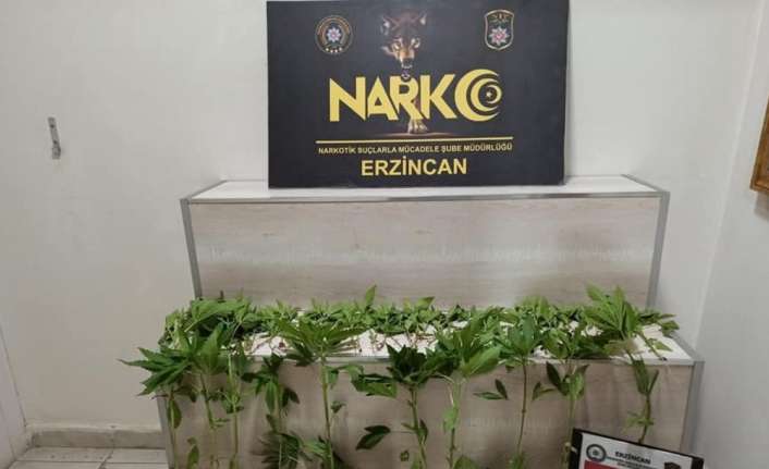 Erzincan’da narkotik polislerince yol kontrol noktasında durdurulan iki ayrı araçta