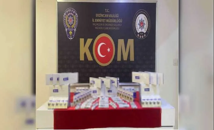 Erzincan İl Emniyet müdürlüğü ekipleri tarafından yürütülen uygumlalar neticesinde piyasa