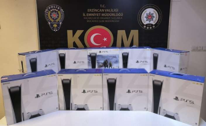 ERZİNCAN’DA 9 ADET KAÇAK OYUN KONSOLU ELE GEÇİRİLDİ