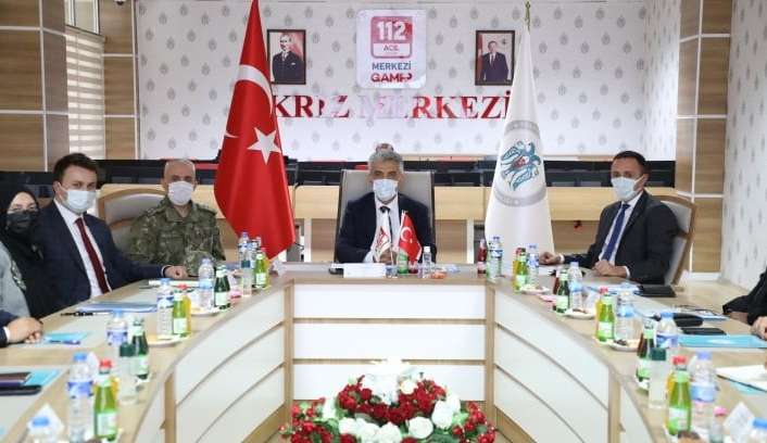 Erzincan Valisi Mehmet Makas başkanlığında Asayiş Koordinasyon, Kaymakamlar ve İl