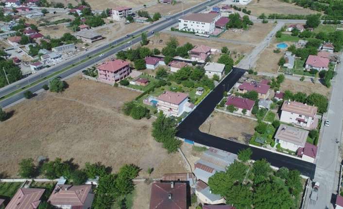 Erzincan’da asfalt serim çalışmaları