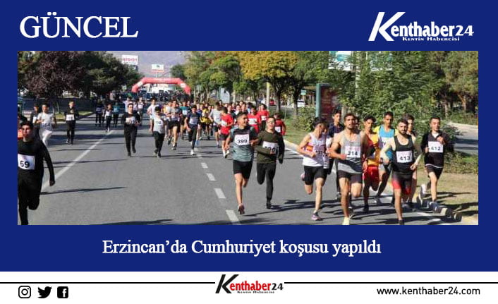 Türkiye Cumhuriyeti’nin kuruluşunun 99’uncu yıldönümü etkinlikleri dahilinde Erzincan’da Cumhuriyet koşusu