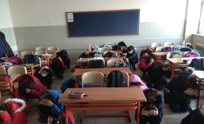 Erzincan’da İl Afet Acil Durum Müdürlüğü (AFAD) ekipleri tarafından düzenlenen