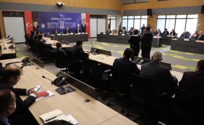 Erzincan’da İl Koordinasyon Kurulu ve İl Ekonomi Toplantısı yapıldı.