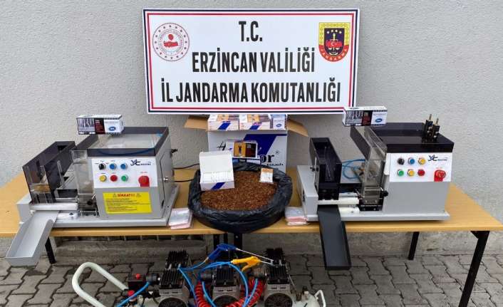 Erzincan’da jandarma ekiplerince bir ev ve eklentilerinde yapılan aramada kaçak