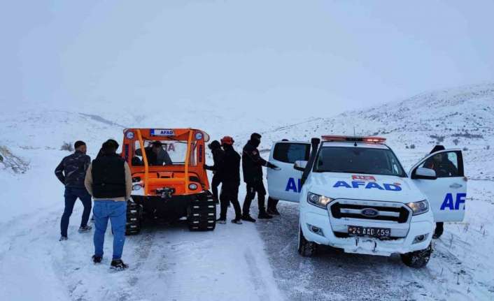 Erzincan’da kar ve tipi