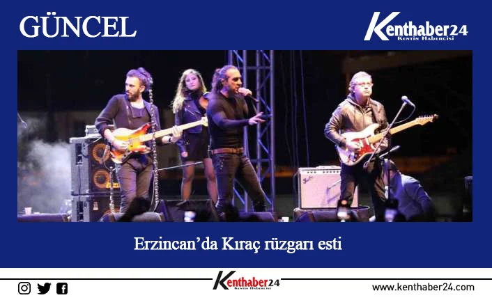 Erzincan’da düzenlenen sempozyum etkinlikleri çerçevesinde Türk rock müziği sanatçısı Kıraç