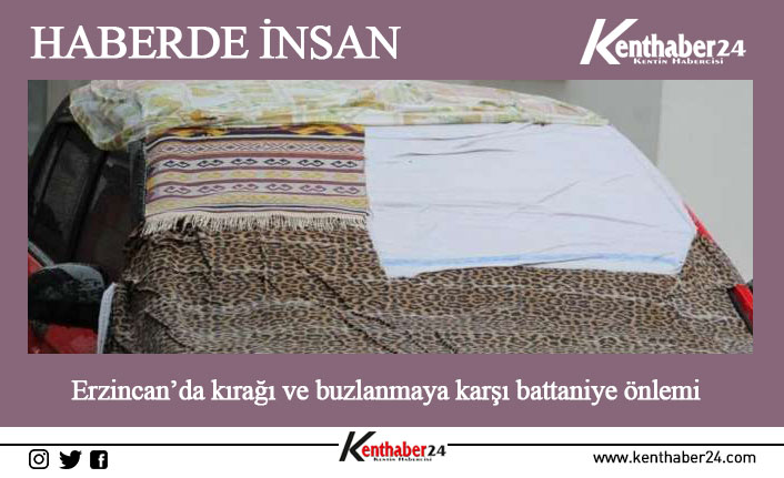 Erzincan’da soğuk havaların şiddetini artırmasıyla birlikte bazı vatandaşlar, kırağı ve