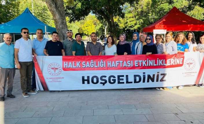 Erzincan’da Halk Sağlığı Hizmetleri Birimi tarafından Halk Sağlığı Haftası nedeniyle