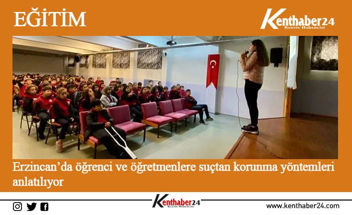 Erzincan’da polis ekiplerince, "Güvenli Okul Güvenli Gelecek" projesi çerçevesinde kent