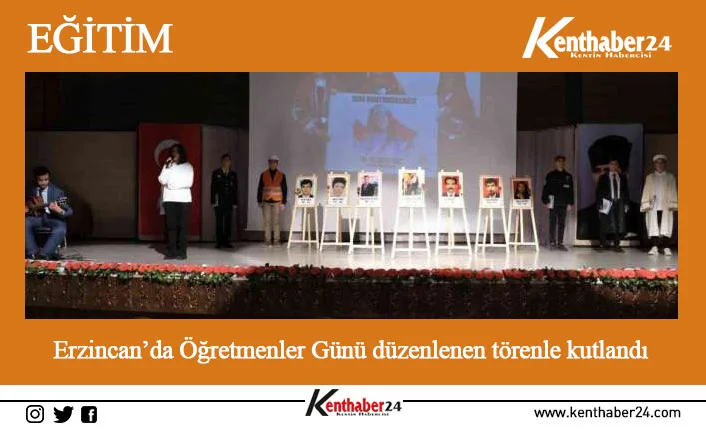 24 Kasım Öğretmenler Günü münasebetiyle Erzincan İl Milli Eğitim Müdürlüğünce