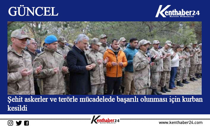 Erzincan’da şehit askerler ve terörle mücadelede başarılı olunması için 15