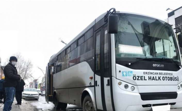 Erzincan’da toplu taşıma ücretlerine