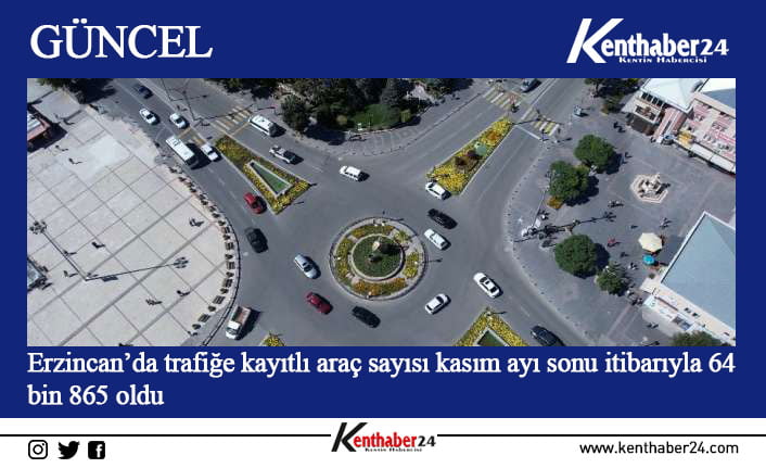 TÜİK, kasım ayı sonu itibarıyla Türkiye’deki trafiğe kayıtlı araç sayısını