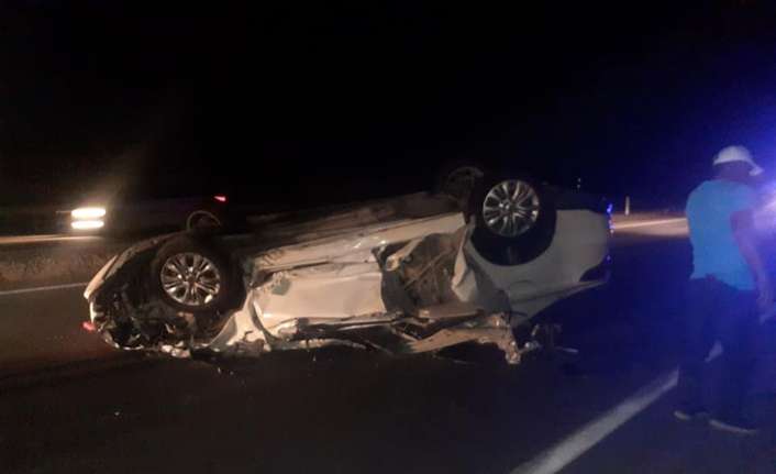 Erzincan’ın Tercan ilçesinde otomobilin traktöre arkadan çarpması sonucu meydana gelen