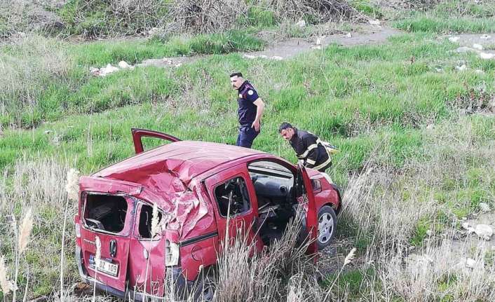 ERZİNCAN’DA TRAFİK KAZASI: 2 YARALI