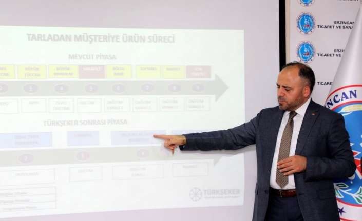 Erzincan’da Türkşeker’in sözleşmeli üretim modelini anlatan bir tanıtım toplantısı düzenledi.