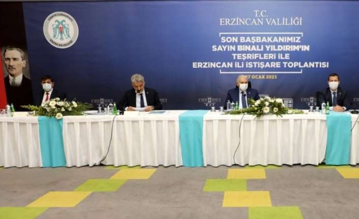 Erzincan’da Binali Yıldırım’ın başkanlığında istişare toplantısı yapıldı.
