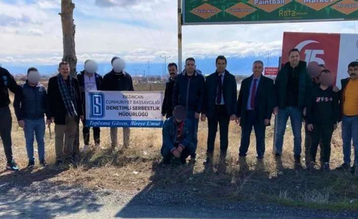 Erzincan’da denetimli serbestlik uygulamasından yararlanan yükümlüler, 21-26 Mart Orman Haftasında