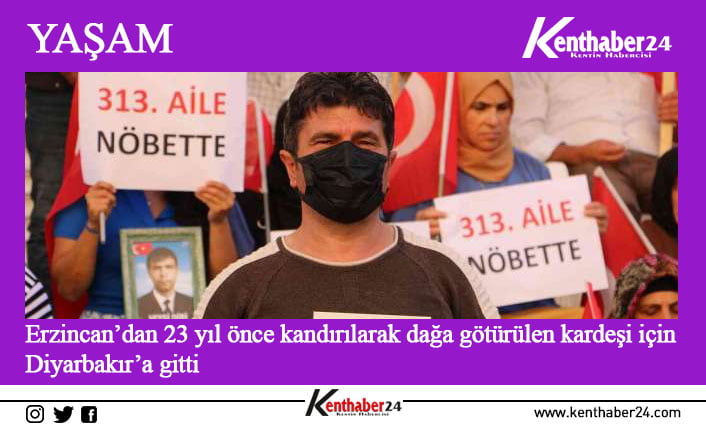 Erzincan’dan 23 yıl önce kandırılarak dağa götürülen kardeşi için Ali
