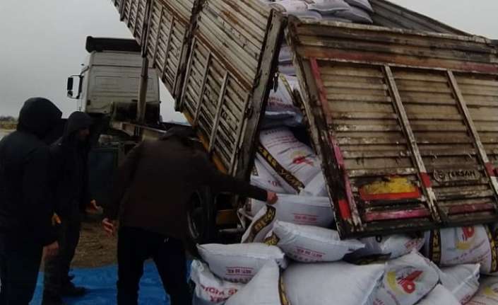 Erzincan İl Tarım ve Orman Müdürlüğü koordinasyonunda toplanan 21 ton