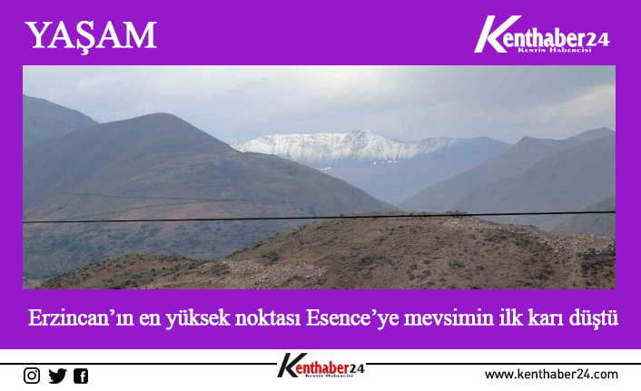 Erzincan’da 3 bin 549 metre yüksekliğindeki Keşiş Dağı’nın zirve noktası