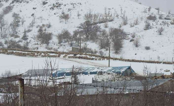 ERZİNCAN’IN KÖYLERİNDE KIŞ MESAİSİ SÜRÜYOR