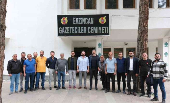 CUMARTESİ GÜNÜ OYNANACAK OLAN 24ERZİNCANSPOR-ANKARASPOR MAÇI ÖNCESİNDE ERZİNCAN GAZETECİLER CEMİYETİNE