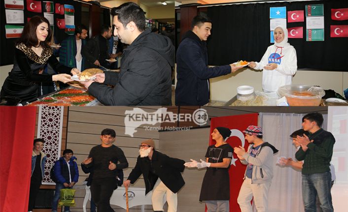 Erzincan'da 18 Aralık Uluslararası Göçmenler Günü kapsamında farklı ülkelerin folkloru