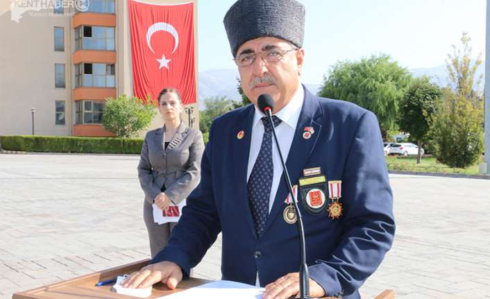 Erzincan'da Gaziler Günü dolayısıyla tören düzenlendi. Türkiye Muharip Gaziler Derneği