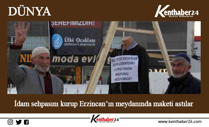 İsveç’te terör örgütü yandaşları tarafından, Cumhurbaşkanı Erdoğan’a karşı yapılan çirkin
