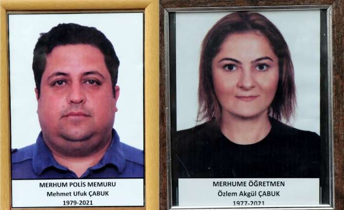 Erzincan’da polis memuru Mehmet Ufuk Çabuk ile öğretmen eşi Özlem