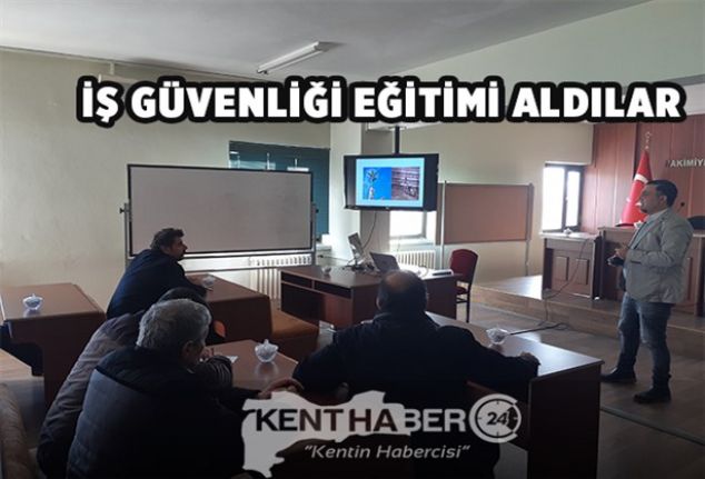 Erzincan Belediyesi İş Güvenliği Eğitimlerini Aksatmadan Rutin Olarak Devam Ettiriyor.