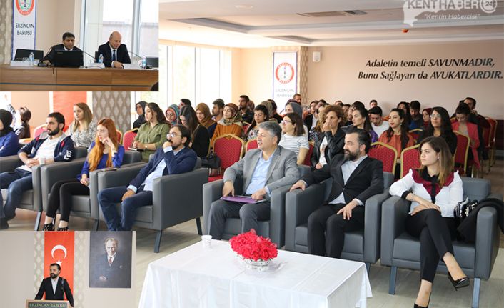 Erzincan Barosu ev sahipliğinde Erzincan Barosu üye Avukatlar ve stajyer
