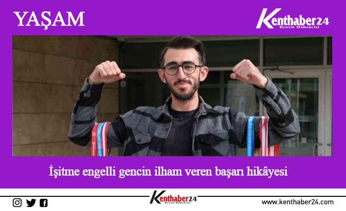 1,5 yaşında geçirdiği ateşli hastalık sonucu duyma yetisini kaybeden üniversite