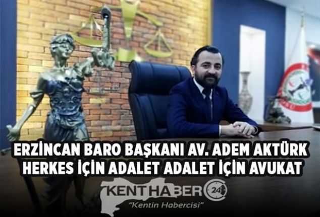 Erzincan Baro Başkanı Av. Âdem Aktürk, 5 Nisan Avukatlar günü