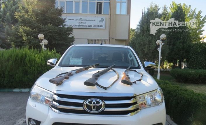 Erzincan’da kaçak yaban keçisi avcılarına geçit yok. Kemah İlçesi Akça