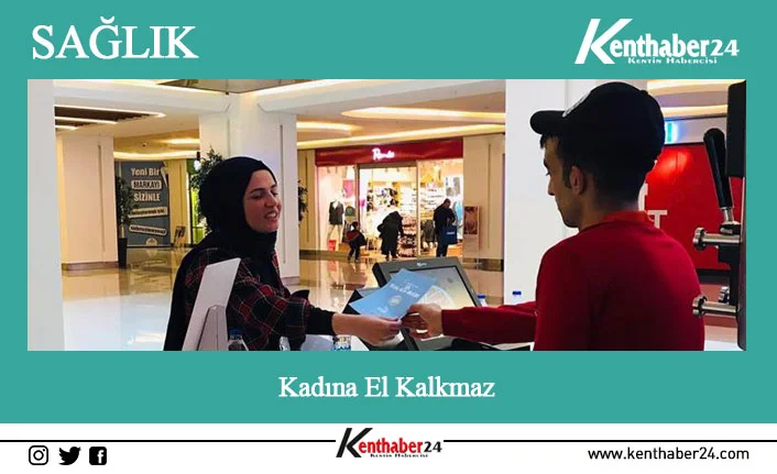 Erzincan’da sağlık çalışanları “Kadına El Kalkamaz” sloganı ile aile içi