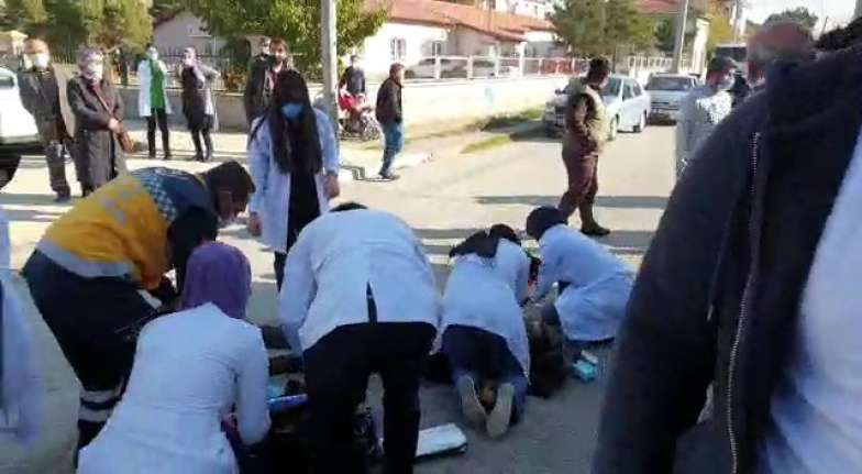 Olay Sabah saatlerinde İnönü Mahallesi, 29. Sokak da aniden fenalaşan