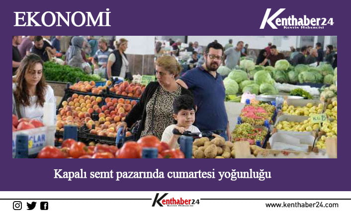 Erzincan’da İnönü Mahallesinde faaliyette bulunan sebze ve meyve satışının yapıldığı