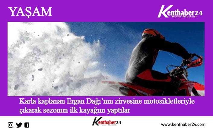 Erzincan’da yüksek kesimler yağan karla birlikte beyaza büründü. Kayak ve