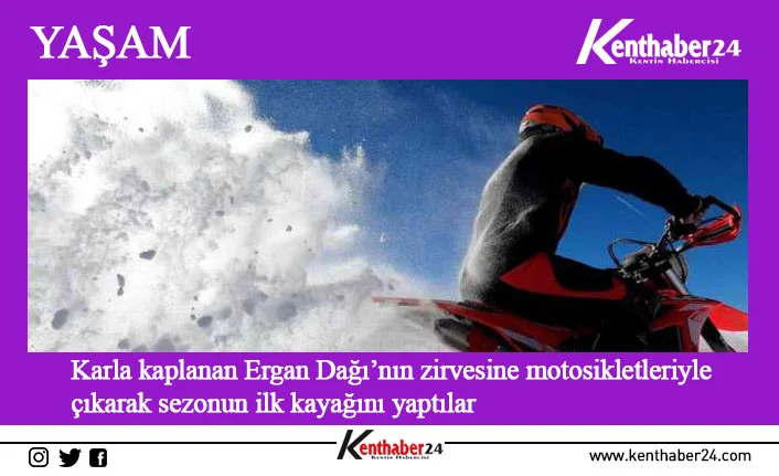 Erzincan’da yüksek kesimler yağan karla birlikte beyaza büründü. Kayak ve