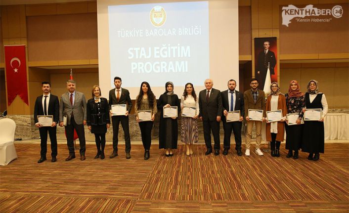Türkiye Barolar Birliği (TBB) Eğitim Merkezi tarafından düzenlenen staj eğitim