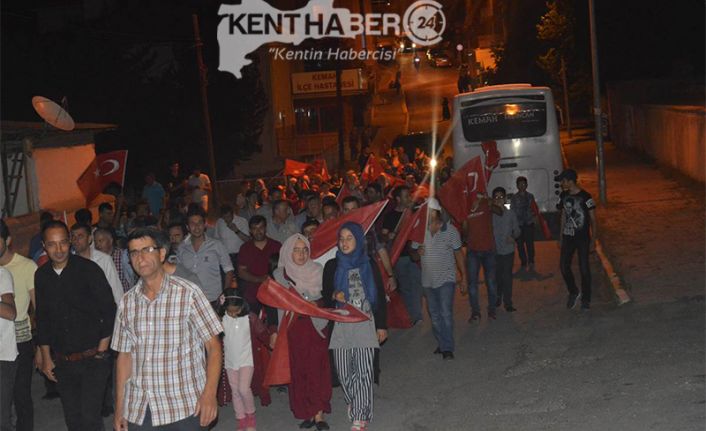 15 Temmuz Demokrasi ve Milli Birlik Günü" kapsamında Erzincan Kemah