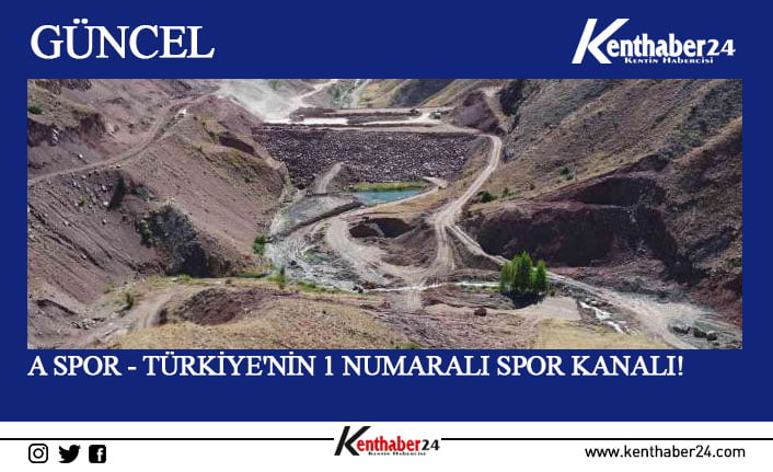 Erzincan Kemah Tuzlaköy Barajında çalışmaların devam ettiğini açıklayan DSİ Genel