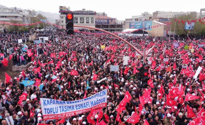 MİLLET İTTİFAKI CUMHURBAŞKANI ADAYI KEMAL KILIÇDAROĞLU, ERZİNCAN'DA MİTİNG DÜZENLEDİ