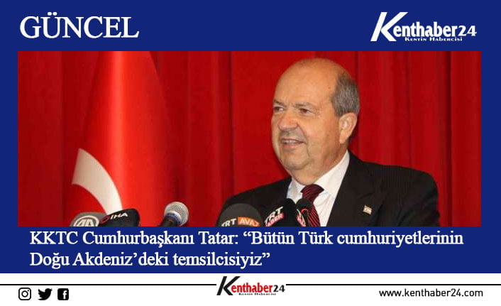 Erzincan’da sempozyuma katılan Kuzey Kıbrıs Türk Cumhuriyeti Cumhurbaşkanı Ersin Tatar,